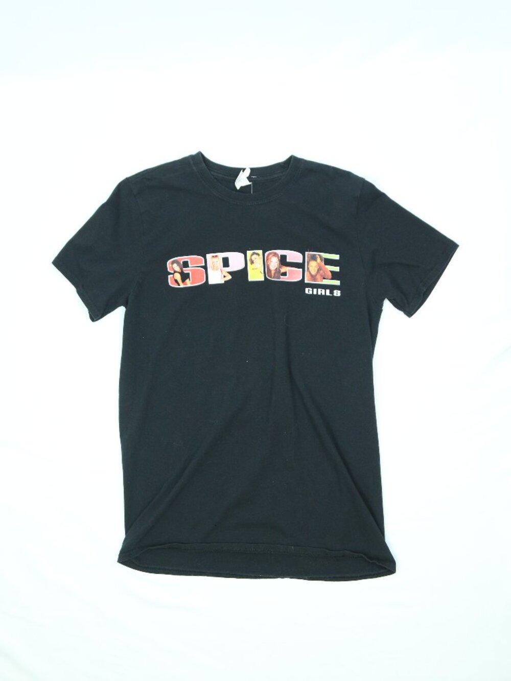 Women's Black Spice Girls Logo Photo T-shirt Size Medium